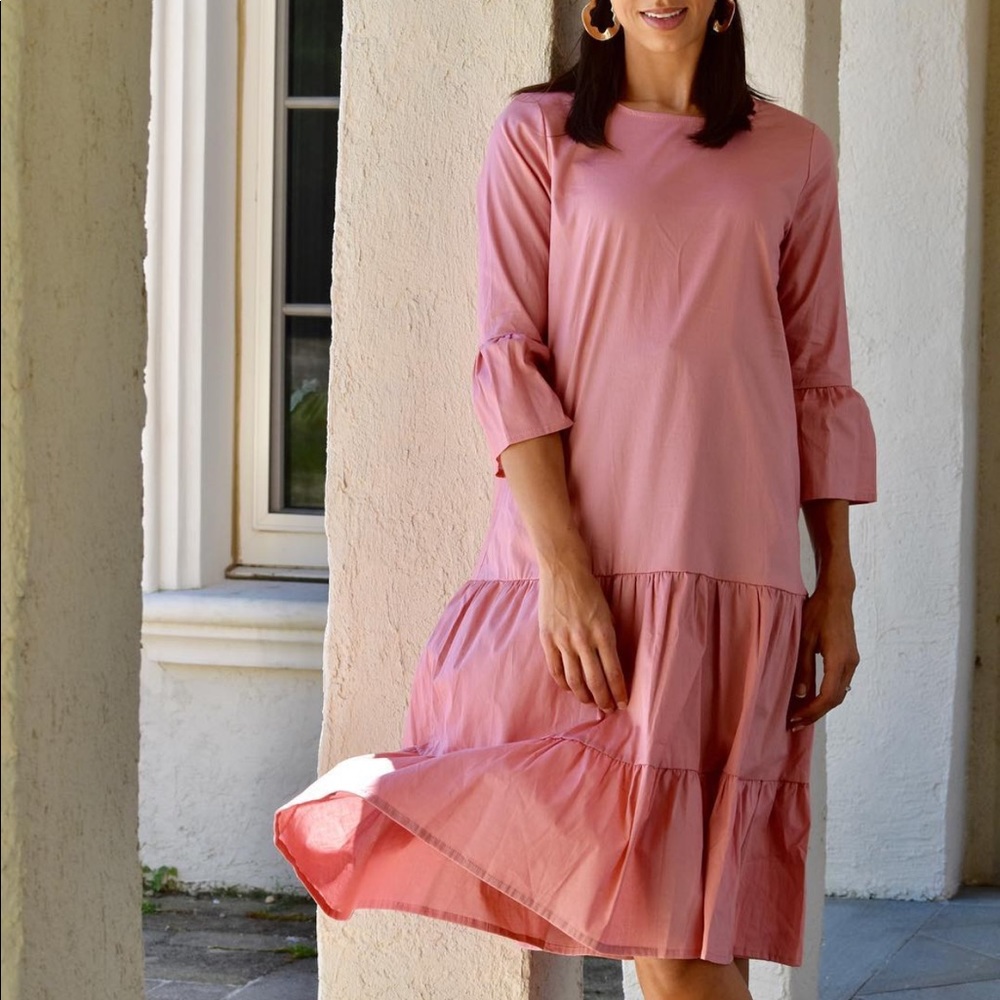 Mayas Place Light Pink Daisy Dress